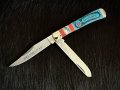 Колекционерски сгъваем джобен нож с две остриета RR Dreamcatcher Trapper. (RR1525), снимка 3