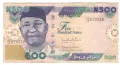 Nigeria-500 Naira-2012-P# 30k-Paper, снимка 1