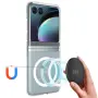 Motorola Razr 50 – Прозрачен Магнитен Калъф с MagSafe Удароустойчив и Устойчив на Надраскване + Прот, снимка 2