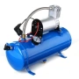 Компресор за въздух 12V, 150psi, 8 бара, 6 л., (за тромби, помпене, боядисване и др.), снимка 1