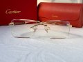Cartier мъжки слънчеви очила с дървени дръжки диоптрични рамки, снимка 5