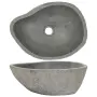 vidaXL Мивка от речен камък, овална, (37-46)x(29-36) см, снимка 1