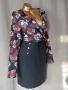 L Антрактивна рокля на цветя и череп, снимка 3