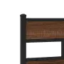 vidaXL Рамка за легло без матрак кафяв дъб 120x200 см инженерно дърво, снимка 8