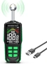 Акумулаторен стенен влагомер, професионален цифров хигрометър, детектор за влага за дърво, стени и п, снимка 2