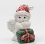3D Снежен човек ангел дете с подарък Коледен силиконов молд форма фондан гипс шоколад сапун свещ 
