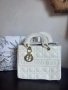 Lady Dior чанта в розово и бяло, снимка 1