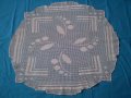 Ретро плетена на една кука покривка за маса цвят екрю, снимка 4