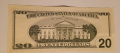 20 долара САЩ 1996 Първата година на варианта,, ГОЛЯМА ГЛАВА", снимка 3