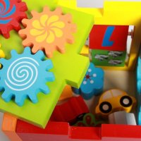 Детско дървено кубче, снимка 6 - Образователни игри - 42526499