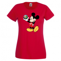 Дамска тениска Mickey Mouse Alfa Romeo .Подарък,Изненада,, снимка 8 - Тениски - 36528658