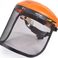 Предпазен шлем за косене на трева / Маска за тример с мрежа, снимка 1 - Градинска техника - 40533960