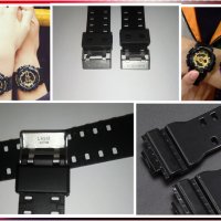 Брандирани чéрен Лак и Мат Casio G-shock верижка, каишка за часовник, снимка 1 - Каишки за часовници - 30372532