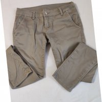 Дънков панталон размер М цвят каки, снимка 1 - Панталони - 39029477