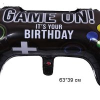 видео игра джойстик конзола Game ON фолио фолиев балон хелий или въздух парти рожден ден, снимка 2 - Други - 30756846