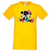 Мъжка тениска Mickey & Minnie 2 Подарък,Изненада,Рожден ден, снимка 10 - Тениски - 36575452