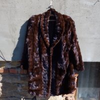 Старо дамско кожено палто #2, снимка 1 - Антикварни и старинни предмети - 30753081