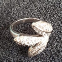 Масивен сребърен пръстен проба 925 с циркони , снимка 2 - Пръстени - 29143998