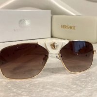 Versace 2021 унисекс слънчеви очила с кожа дамски,мъжки слънчеви очила, снимка 5 - Слънчеви и диоптрични очила - 32200331