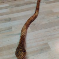Сувенир змия от дърво, снимка 2 - Сувенири от дърво - 42643348