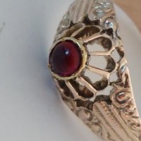 Стар Руски дамски златен пръстен с натурален рубин/злато 14 карата/, снимка 7 - Пръстени - 39617139