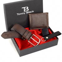 Мъжки подаръчен комплект, Tonny Black, Brown