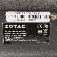 Четириядрен мини компютър Zotac Blu-ray, снимка 8 - За дома - 30834153