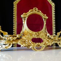 Барокова рамка от бронз за огледало,часовник,мебели,камина. , снимка 1 - Антикварни и старинни предмети - 30702325
