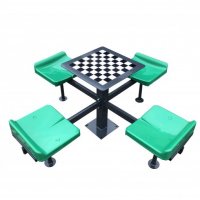 Маса за шах с четири стола, снимка 1 - Шах и табла - 37386122