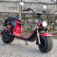 Електрически скутер Чопър HR8-1 1500В 12A/h червен металик, снимка 7 - Мотоциклети и мототехника - 44173908
