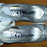 Дамски сребристи обувки , снимка 3 - Сандали - 33979663