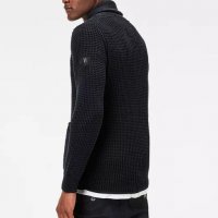 G-Star Raw Avihu Shawl Knit Mazarine Blue Мъжки Пуловер Размер M/L, снимка 7 - Пуловери - 35460849