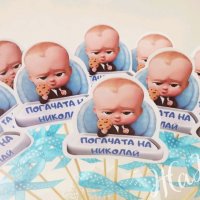 Топери подаръчета за гостите на бебешка погача на тема Бебе Шеф , снимка 2 - Други - 37246330