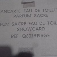 Рекламно пано на parfum Sacre eau de toilette, снимка 2 - Други ценни предмети - 29092677