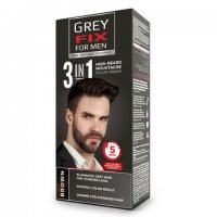 Tрайна боя за мъже боядисване на коса, брада и мустаци само за 7 минути с екстракт от орехови ч, снимка 1 - Други - 31923257