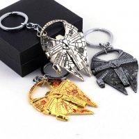 ✨ 🚀3D Millennium Falcon Star Wars ключодържател от междузвездни войни!, снимка 11 - Други ценни предмети - 21372265