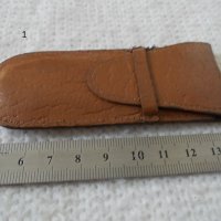 Кожено калъфче джобно ножче, снимка 2 - Антикварни и старинни предмети - 42433158