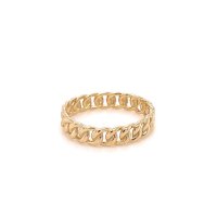 Златен дамски пръстен 2,20гр. размер:54 14кр. проба:585 модел:21881-4, снимка 1 - Пръстени - 44168036