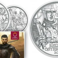 10 евро австрийска сребърна монета "Войник с ризница и меч" 1/2 oz , снимка 1 - Нумизматика и бонистика - 38815725