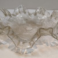 Бяло къдраво стъкло, снимка 3 - Антикварни и старинни предмети - 29675283