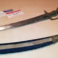 поръчан-колекционерски меч 60см-мед/месинг-внос швеицария, снимка 5 - Антикварни и старинни предмети - 29779552