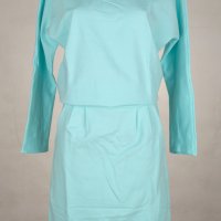 Памучна рокля в цвят мента Numoco - M, L, снимка 3 - Рокли - 42794082
