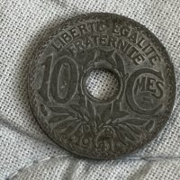 10 сантима Франция 1941, снимка 1 - Нумизматика и бонистика - 35649417