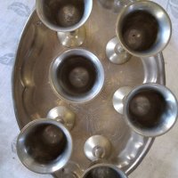 Чашки с поднос от месинг, снимка 5 - Колекции - 34155166