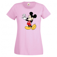 Дамска тениска Mickey Mouse Peugeot .Подарък,Изненада,, снимка 5 - Тениски - 36528813