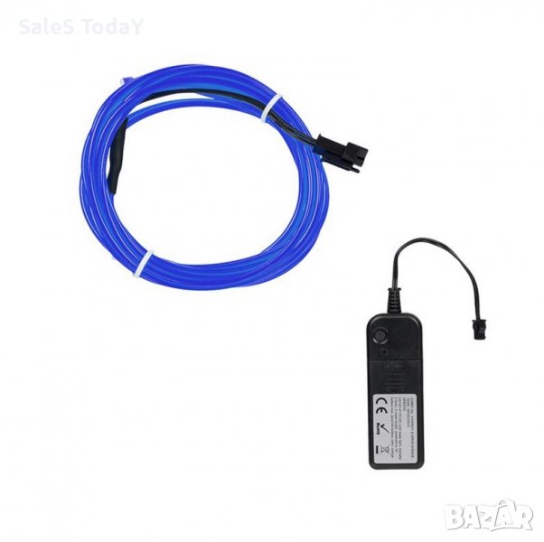 LED лента, 3м, син- неон, снимка 1