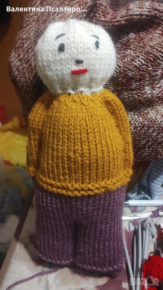 Момче амигуруми, изплетено с чорапски игли , снимка 1