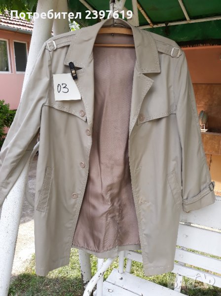 Мъжки светъл шлифер №-03, снимка 1