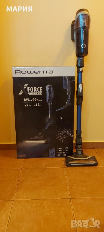 Продавам Вертикална прахосмукачка RowentaX-Force Flex8.60 AquaRH9690WO, снимка 1