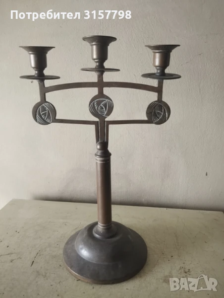 свещник арт нуво, снимка 1